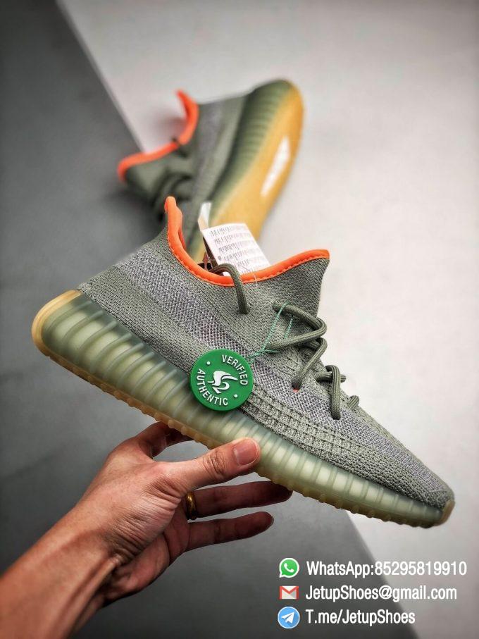 Best Replica Sneakers Adidas Yeezy Boost 350 V2 Desert Sage Pale Green Primeknit Upper 3M Reflective 02