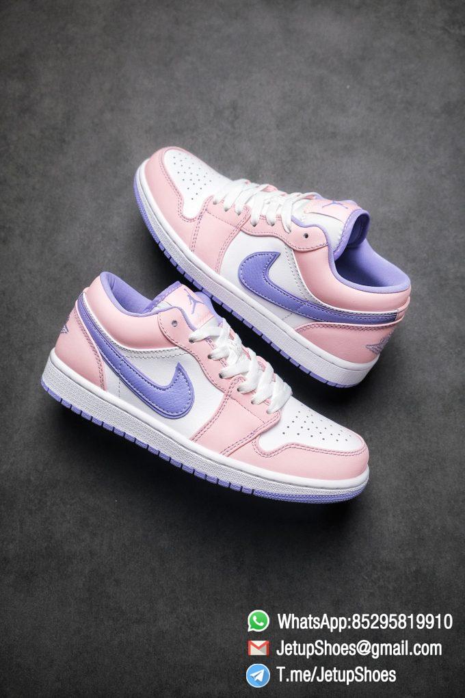 Best Replica Air Jordan 1 Low SE Arctic Punch Crisp White Upper Soft Pink Overlays Top Quality Supplier 01