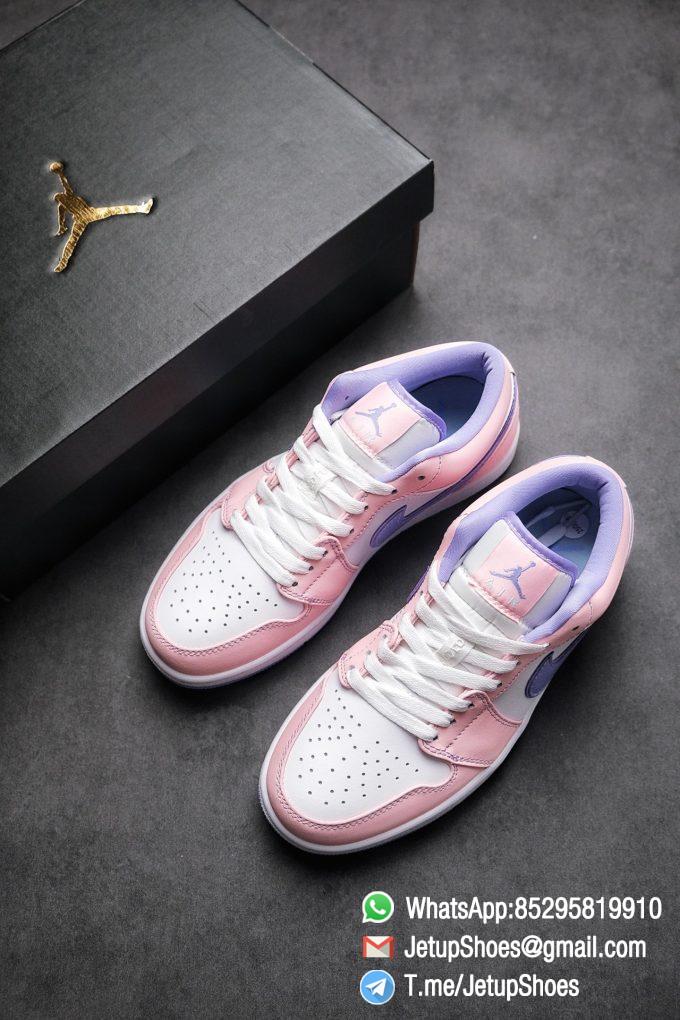 Best Replica Air Jordan 1 Low SE Arctic Punch Crisp White Upper Soft Pink Overlays Top Quality Supplier 04