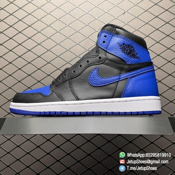 RepSneakers AJ1 Retro High OG Royal 2017 One of the Top 3 Air Jordan 1 Retro Colorways Black Blue Upper Michael Jordan Never Wore It on The Court SKU 555088 007 01