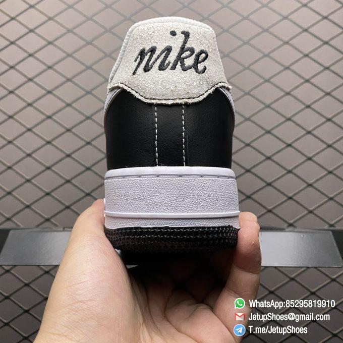 RepSneakers Nike Air Force 1 S50 GS Black White Black Leather Upper White Nike Wing Logo White Lace SKU DB1560 001 Best Quality Sneakers Store 02