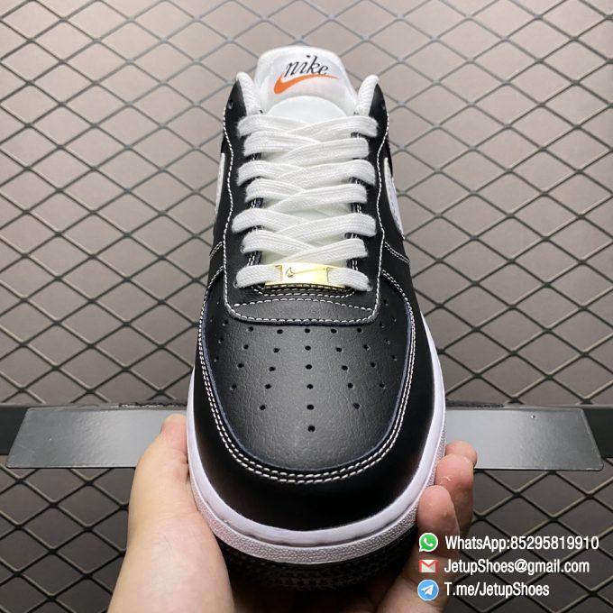 RepSneakers Nike Air Force 1 S50 GS Black White Black Leather Upper White Nike Wing Logo White Lace SKU DB1560 001 Best Quality Sneakers Store 08