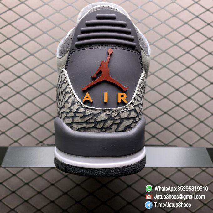 RepSneakers Air Jordan 3 Retro Cool Grey SKU CT8532 012 Grey Leather Upper Best Replica Sneakers 06