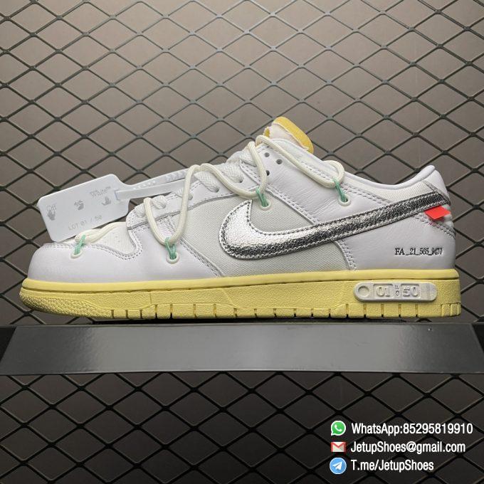 RepSneakers Off White x Dunk Low Lot 01 of 50 Sneaker SKU DM1602 127 Super Replica Sneakers 01