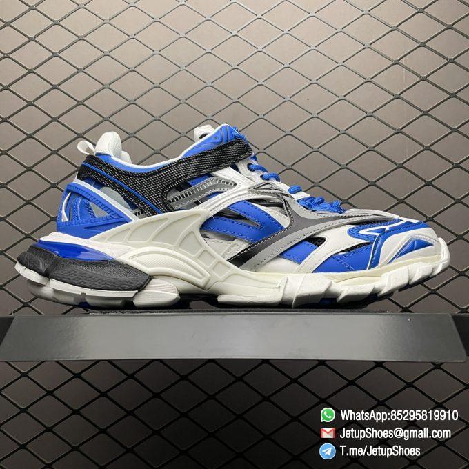 Balenciaga Track 2 Open Sneaker White Blue SKU 568614 W3AE2 4191 Top Quality Replica Snkrs 02