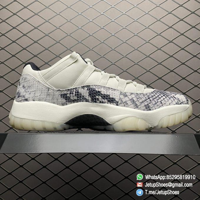 Best Replica Air Jordan 11 Retro Low Light Bone Snakeskin Sneakers SKU CD6846 002 Top Quality SNKRS 02