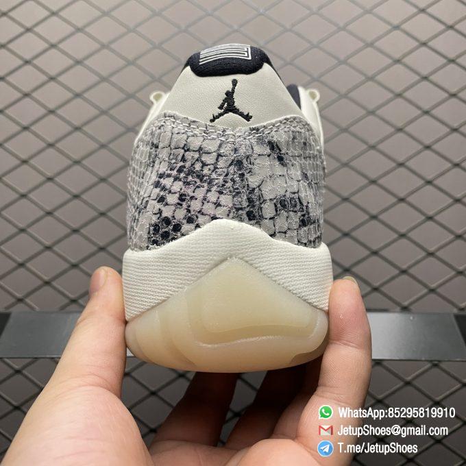 Best Replica Air Jordan 11 Retro Low Light Bone Snakeskin Sneakers SKU CD6846 002 Top Quality SNKRS 07