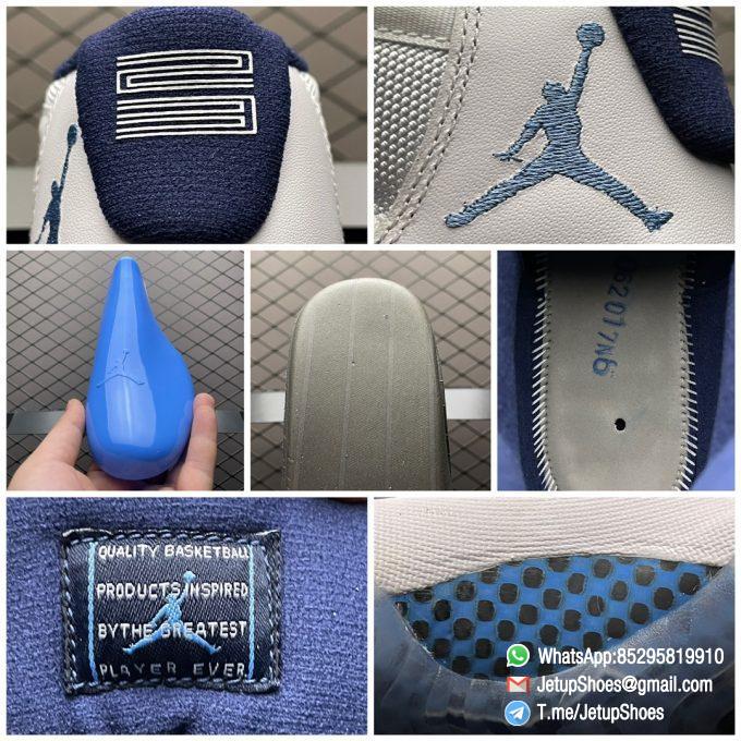 Best Replica Air Jordan 11 Retro Win Like 82 UNC Team Colorway SKU 378037 123 Top Quality RepSneakers 09