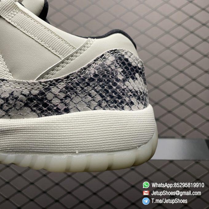 Top Qualtiy Replica Womens Air Jordan 11 Retro Low GS Light Bone Snakeskin Sneaker Best Qualtiy Repsnkrs 04