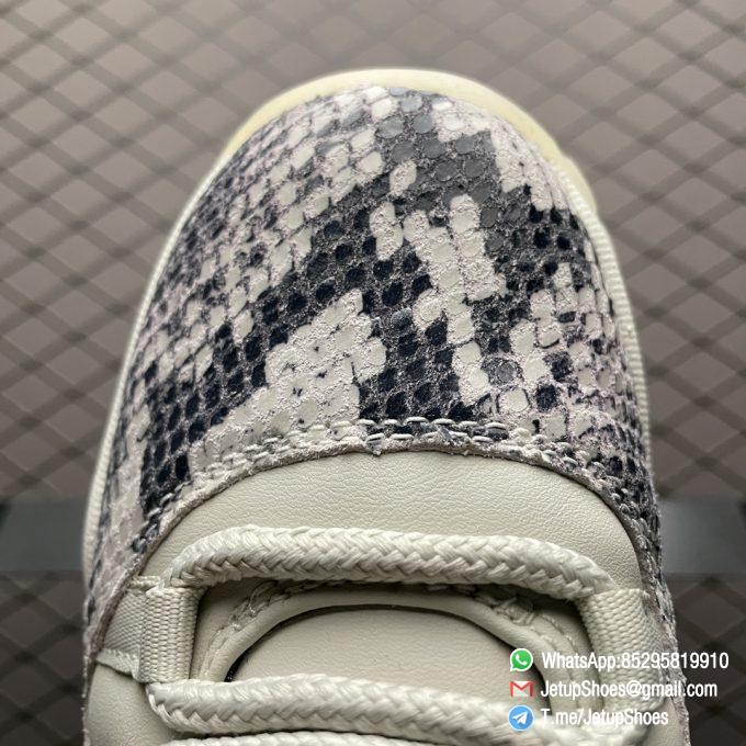 Top Qualtiy Replica Womens Air Jordan 11 Retro Low GS Light Bone Snakeskin Sneaker Best Qualtiy Repsnkrs 08