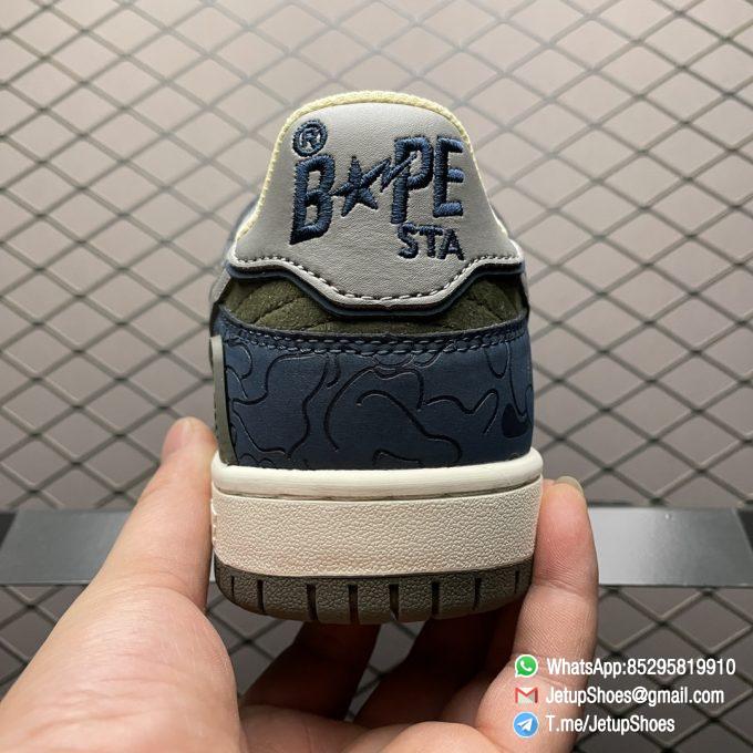 RepSneakers Human Made Bape Sta Sk8 To Nigo Low Army Green SKU 1G70191030 Top Quality Rep Bape Sneakers 04