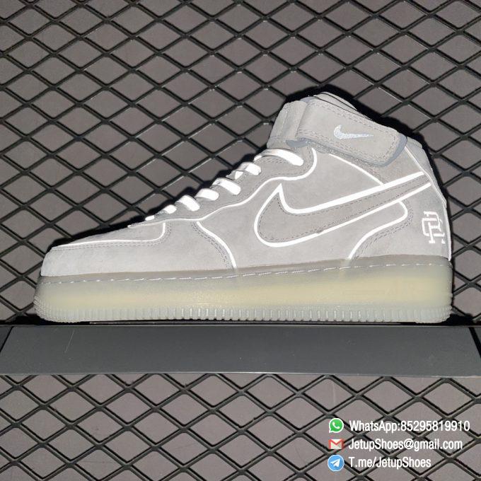 Best Replica AF1 Sneakers Reigning Champ X Nike Air Force 1 07 MID 3M Referect SKU GB1228185 02