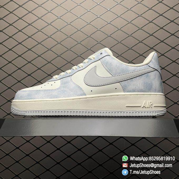 Best Replica Air Force 1 07 Sneakers Beige Haze Blue SKU CL5568 663 Top Rep AF1 01