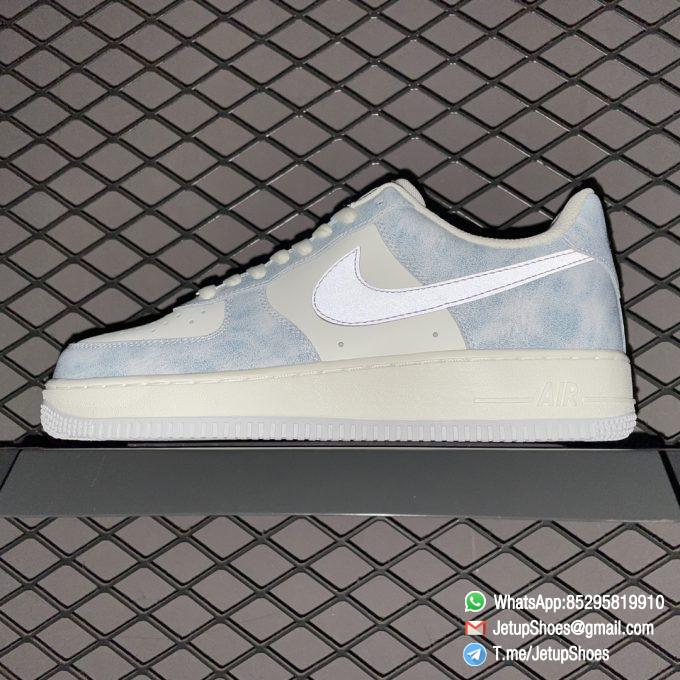 Best Replica Air Force 1 07 Sneakers Beige Haze Blue SKU CL5568 663 Top Rep AF1 08