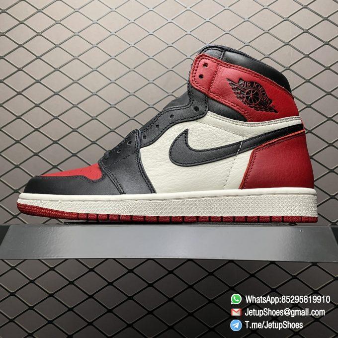 Best Replica Air Jordan 1 Retro High OG Bred Toe 2018 SKU 555088 610 Top Quality Sneakers 01