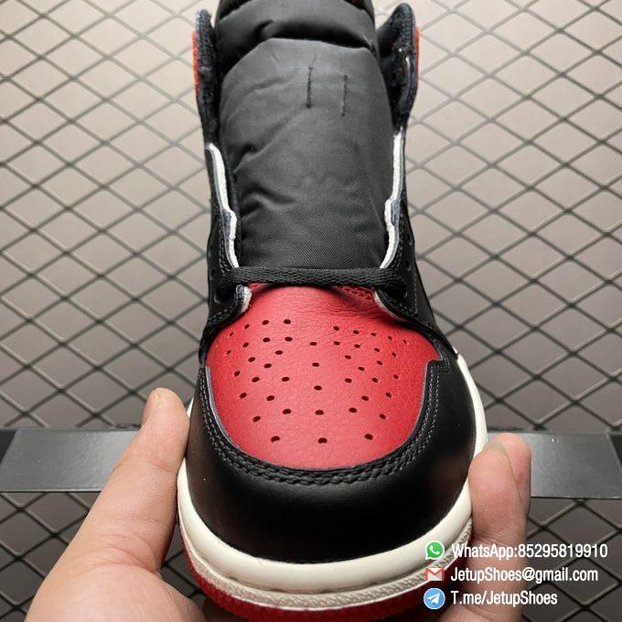 Best Replica Air Jordan 1 Retro High OG Bred Toe 2018 SKU 555088 610 Top Quality Sneakers 03