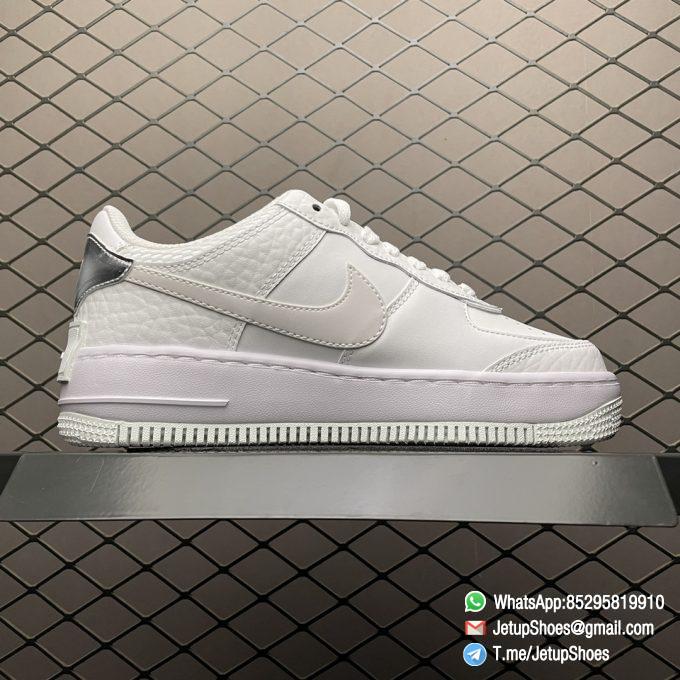 Best Replica Nike Wmns Air Force 1 Shadow White Metallic Silver SKU DQ8237 100 RepSNKRS 02