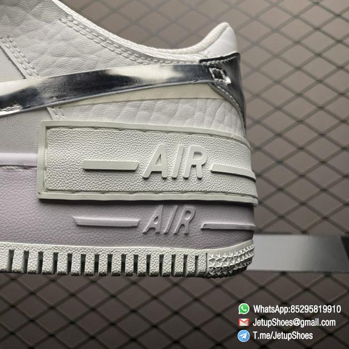 Best Replica Nike Wmns Air Force 1 Shadow White Metallic Silver SKU DQ8237 100 RepSNKRS 06