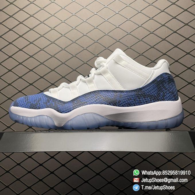 RepSneakers Air Jordan 11 Retro Low Navy Snakeskin 2019 SKU CD6846 102 Best Replica AJ11 SNKRS 01