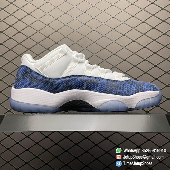 RepSneakers Air Jordan 11 Retro Low Navy Snakeskin 2019 SKU CD6846 102 Best Replica AJ11 SNKRS 02