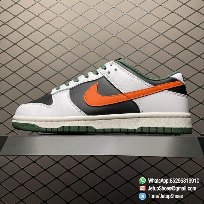 Top Fake Dunk Low White Black Green Orange Support Sneakers SKU DO7412 997 1