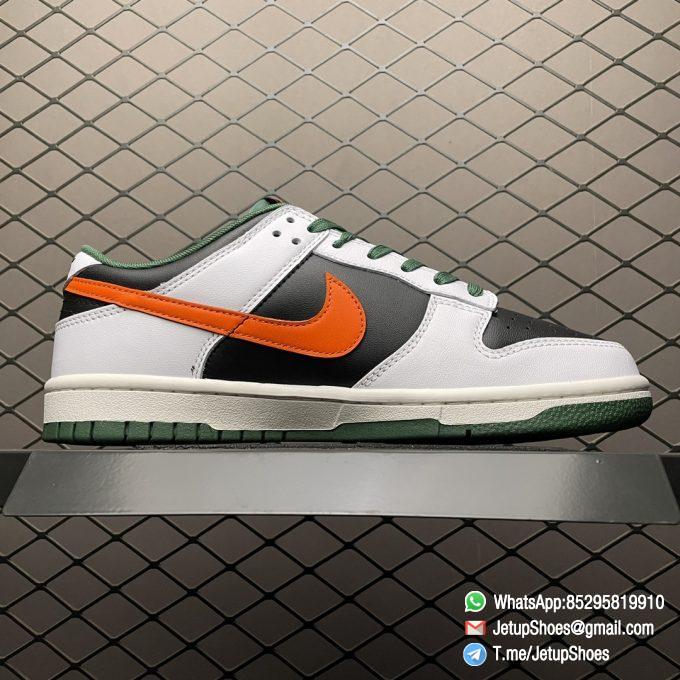 Top Fake Dunk Low White Black Green Orange Support Sneakers SKU DO7412 997 2