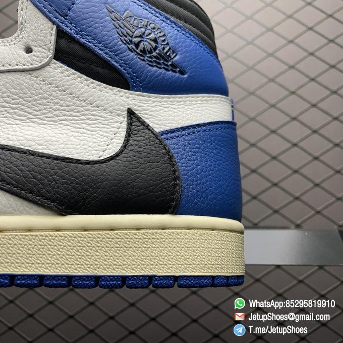 RepSneakers 2021 Fragment Design x Travis Scott x Air Jordan 1 Retro High Military Blue SNKRS 06