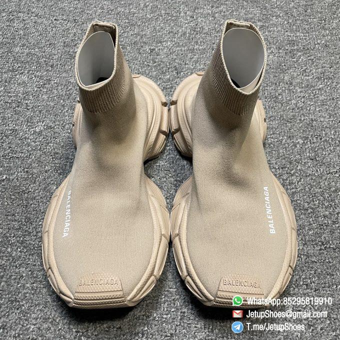 RepSneakers Balenciaga 3XL Sock Sneakers Brown Knit Upper SKU 758429 W2DG1 2910 FashionReps Snkrs 09