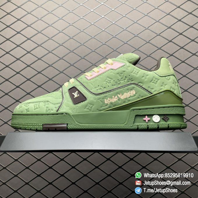 RepSneakers 2024 Tyler the Creator x Louis Vuitton Trainer Green FashionReps Designer Sneakers 01