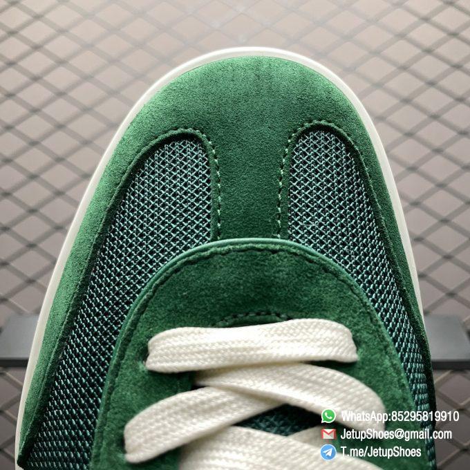 2024 RepSneakers Gucci Lido Collection Interlocking G Sneakers Summer Shoes Green suede Upper 07