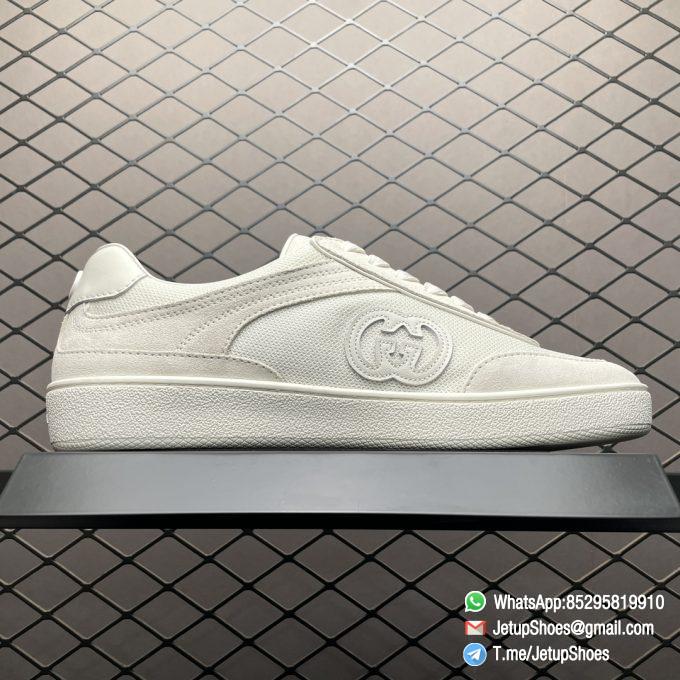 2024 RepSneakers Gucci Lido Collection Interlocking G Sneakers Summer Shoes White suede Upper 02