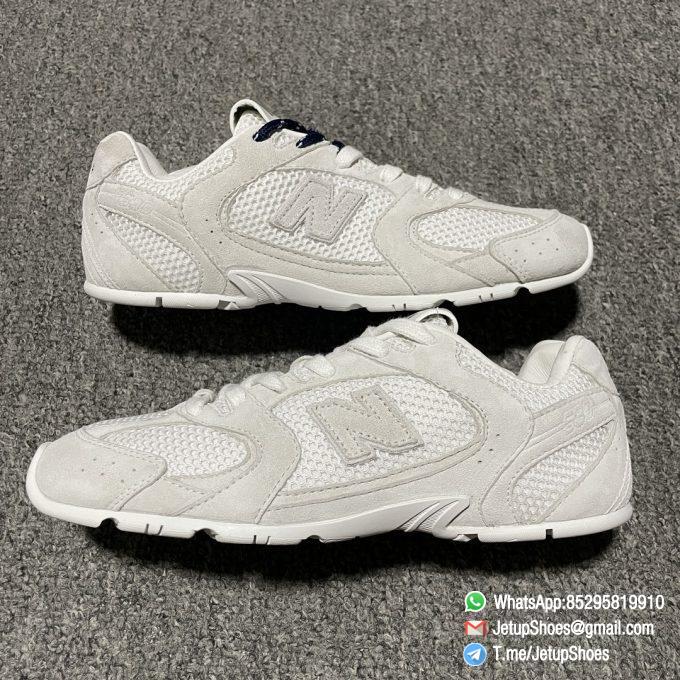 2024 RepSneakers Miu Miu X New Balance 530 SL White Sneakers Suede Upper Replica Designer Shoes 10