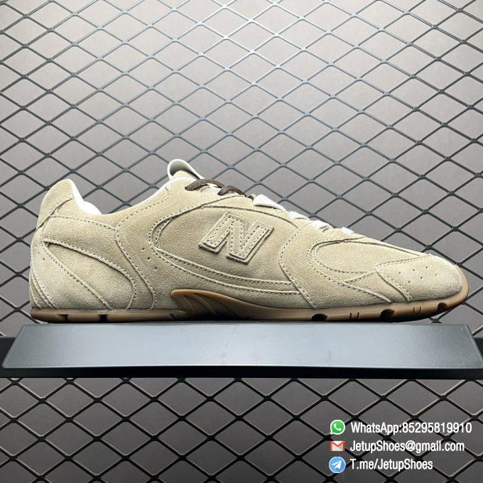 2024 RepSneakers New Balance x Miu Miu 530 SL Ecru Sneakers Brown Suede Upper Rep SNKRS 02