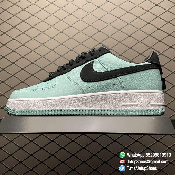 Nike Air Force 1 1837 Tiffany Blue Upper Black Swoosh DZ1382 002 Replica AF1 Sneakers 01