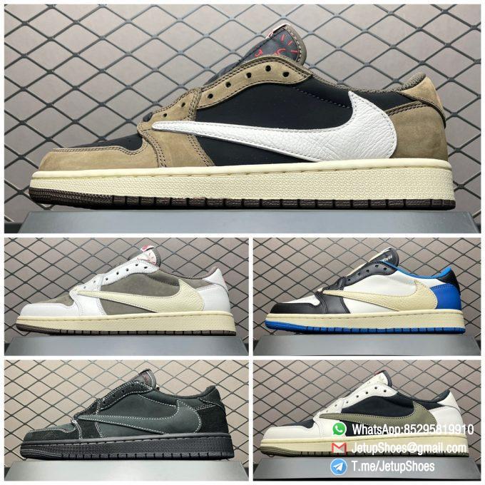 RepSneaker Travis Scott x Air Jordan 1 Low Mocha TS Factory Edition CQ4277 001 Replica AJ1 Sneakers 09