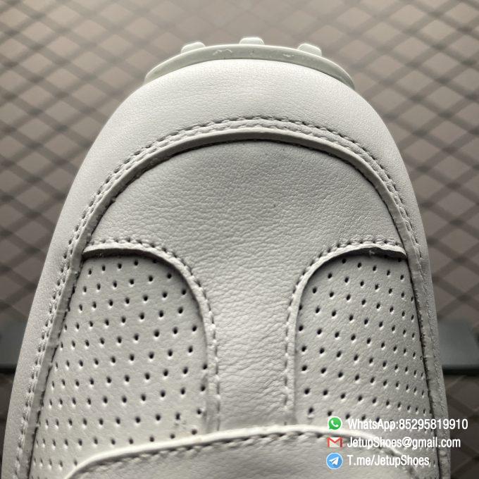 RepSneakers Hermer Sneaker In White Breathable Sheepskin Nubuck Leather Upper H241193Zv903807