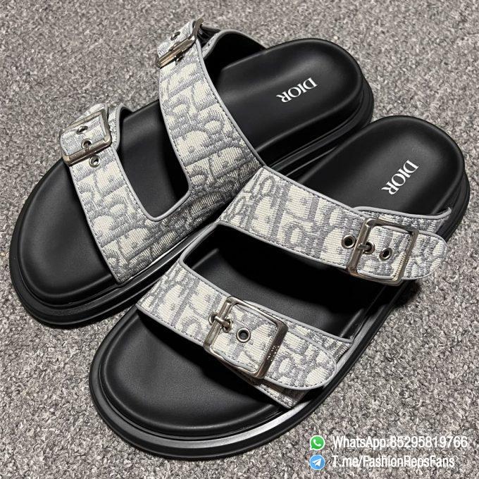 FashionReps 2022 Dior Aqua Sandal Dior Oblique Black Grey Jacquard Upper 10