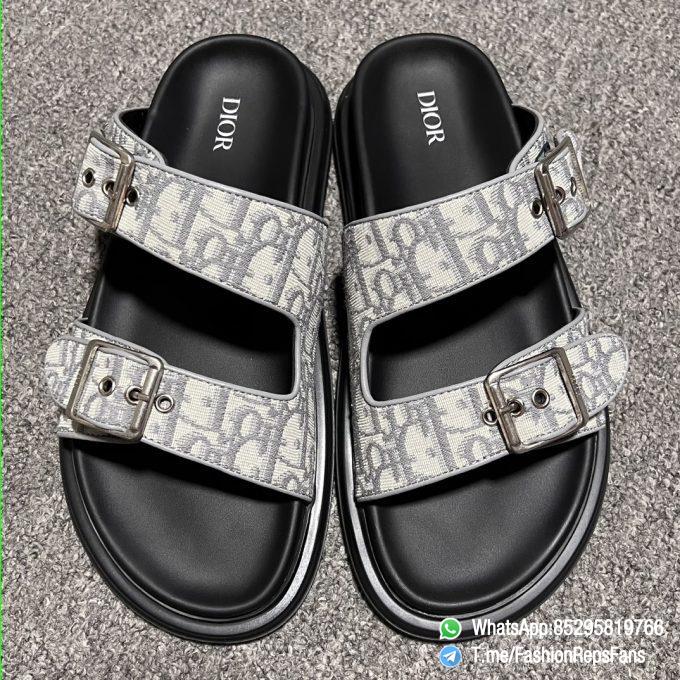 FashionReps 2022 Dior Aqua Sandal Dior Oblique Black Grey Jacquard Upper 12